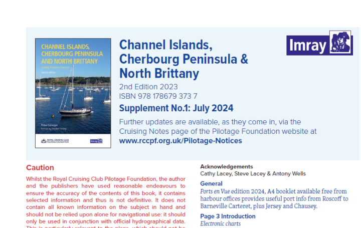 New supplement for Channel Islands, Cherbourg Peninsula and North Britanny